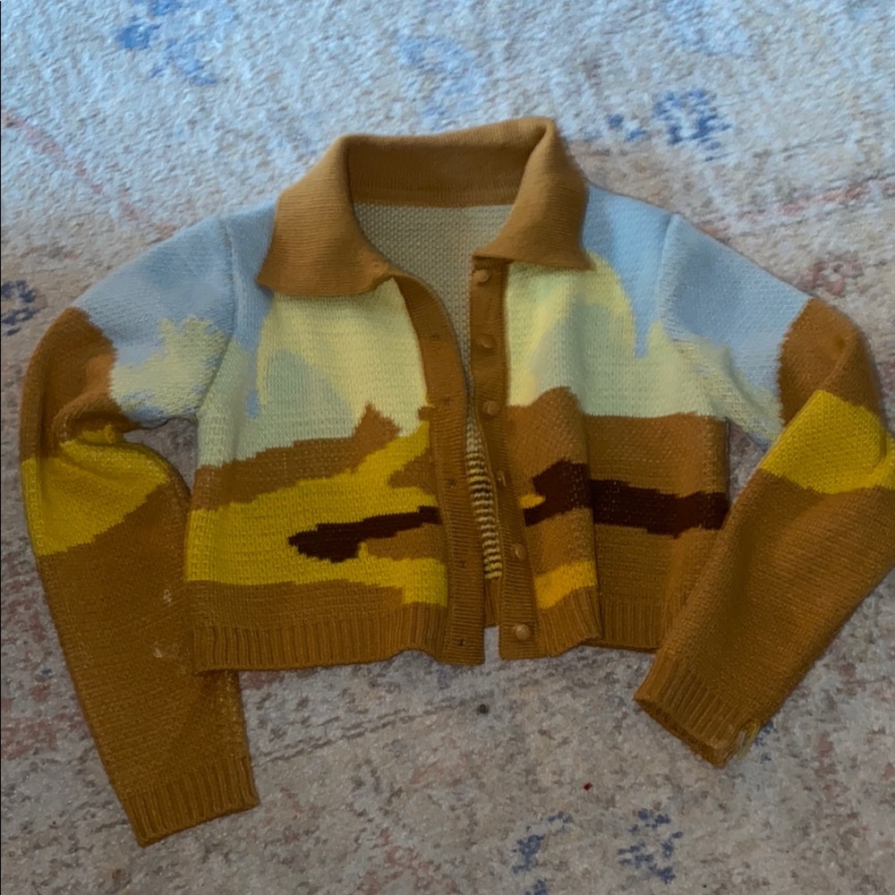 Colorful Knit Cardigan